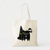 Hexenhut Black Cat Candy Tote Bag Tragetasche (Vorne)