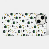 Hexenhut Broom Caldron Halloween Muster Case-Mate iPhone Hülle (Rückseite (Horizontal))