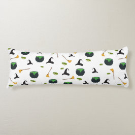 Hexenhut Broom Caldron Halloween Muster Seitenschläferkissen