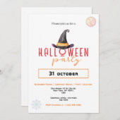 Hexenhut Business Halloween-Party Office-Ereignis Einladung (Vorne/Hinten)