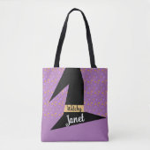 Hexenhut Confetti Witchy Name Tasche (Vorderseite)