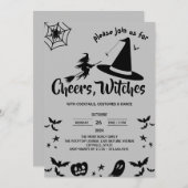 Hexenhut Custome Adult-Halloween-Party Einladung (Vorne/Hinten)