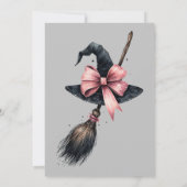 Hexenhut Custome Adult-Halloween-Party Einladung (Rückseite)