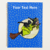 Hexenhut, der auf dem Zimmer flog, während Vollmon Planer (Vorderseite)