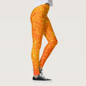Hexenhut gestackte Pumpkins Glitzer Halloween Leggings (Rechts)
