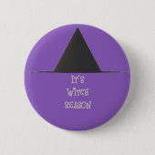 Hexenhut Halloween Button (Vorderseite)