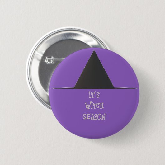Hexenhut Halloween Button (Vorne & Hinten)
