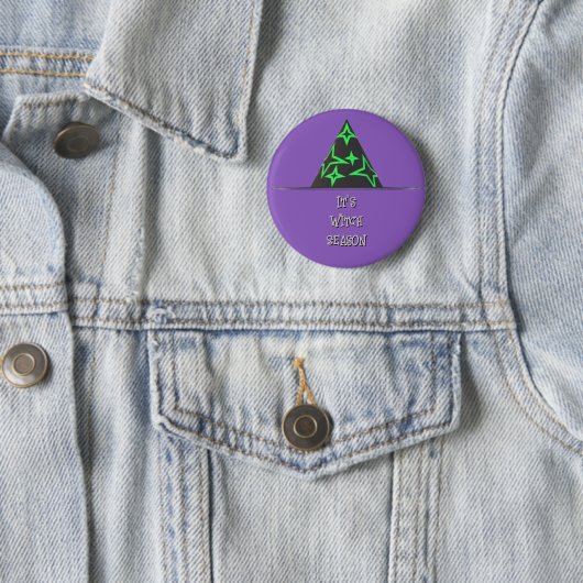Hexenhut Halloween Button (Beispiel)