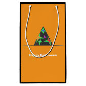 Hexenhut Halloween-Geschenktasche Kleine Geschenktüte (Rückseite)