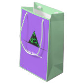 Hexenhut Halloween-Geschenktasche Kleine Geschenktüte (Rückseite Schrägansicht)