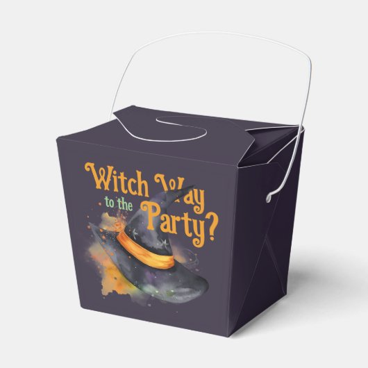 Hexenhut-Halloween-Party Geschenkschachtel (Vorderseite)