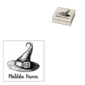 Hexenhut Individuelle Name Holz Gummi Briefmarke Gummistempel (Stempel)
