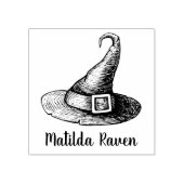 Hexenhut Individuelle Name Holz Gummi Briefmarke Gummistempel (Prägung)