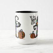 Hexenhut lustig, wenn der Schuh Halloween anpasst Tasse (Zentrum)