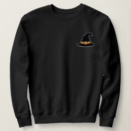 Hexenhut mit orangefarbenem IllustrationsHalloween Sweatshirt