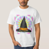Hexenhut Moon Witch benutzerdefinierte T - Shirt (Vorderseite)