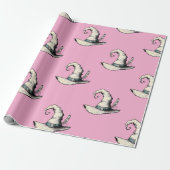 Hexenhut Pink Geschenkpapier (Ungerollt)