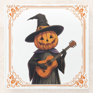 Hexenhut Pumpkin Halloween Vibes Glasuntersetzer