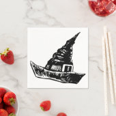 Hexenhut Serviette (Beispiel)