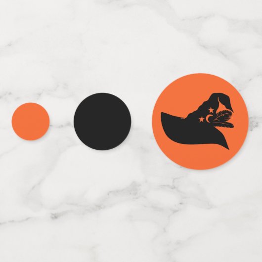 Hexenhut Tassels | Halloween Konfetti (Rückseiten)