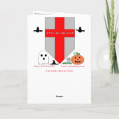 "Hexenhut Turret Room" Hallowe’en card Karte (Rückseite)