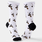 Hexenhut und Besenstiel Socken (Gewinkelt)