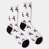 Hexenhut und Besenstiel Socken (Rechts)