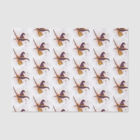 Hexenhut und Broom Seidenpapier (Vorderseite)