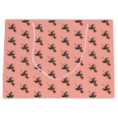 Hexenhut und Broomstick Große Geschenktüte (Vorderseite)