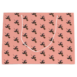 Hexenhut und Broomstick Große Geschenktüte