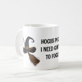 Hexenhut und Broomstick Kaffeetasse (Vorderseite Links)