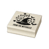 Hexenhut und Fledermäuse - glückliches Halloween Gummistempel (Stempel)