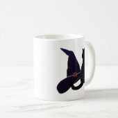Hexenhut und Katze Kaffeetasse (VorderseiteRechts)