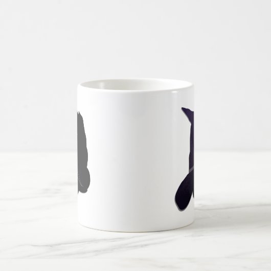 Hexenhut und Katze Kaffeetasse (Mittel)