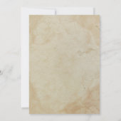 Hexenhut Vintages Halloween-Adult-Kostüm-Party Einladung (Rückseite)