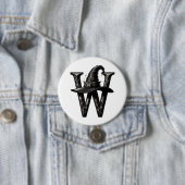 Hexenhut W Black Hat Halloween Button (Beispiel)