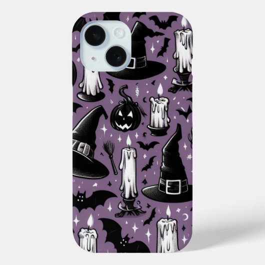 Hexenhüte & Fledermäuse Case-Mate iPhone Hülle (Rückseite)