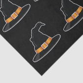 Hexenhüte Orange Witch Hat Halloween Muster Seidenpapier (Ausschnitt)