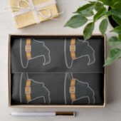 Hexenhüte Orange Witch Hat Halloween Muster Seidenpapier (Geschenk)