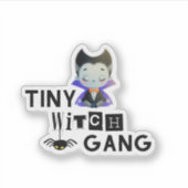 Hexenhüte transparent aufkleber (Vorderseite)