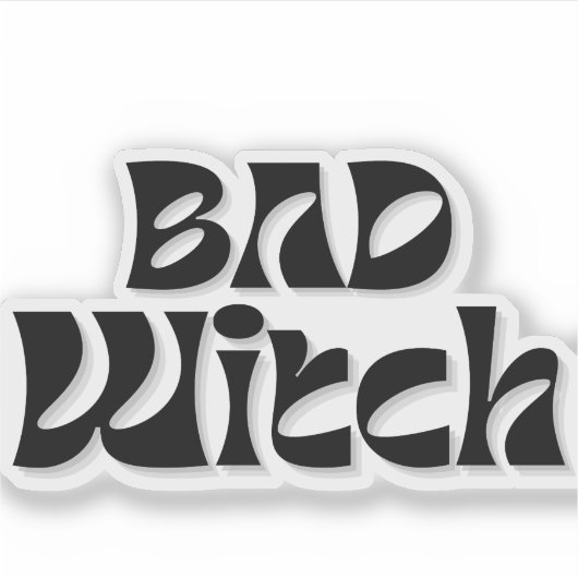 Hexenhüte transparent aufkleber (Vorderseite)