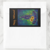 Hexenhutensack Halloween-Süßigkeiten Rechteckiger Aufkleber (Tasche)