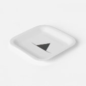 Hexenhutpapier-Teller Pappteller (Gewinkelt)