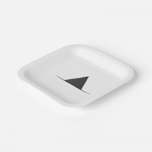 Hexenhutpapier-Teller Pappteller (Gewinkelt)