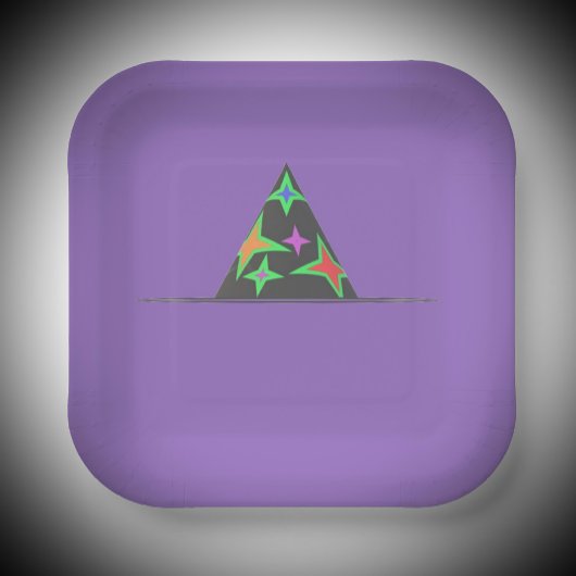 Hexenhutpapier-Teller Pappteller