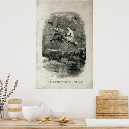 Hexenimmel auf Brooms Poster (Küche)