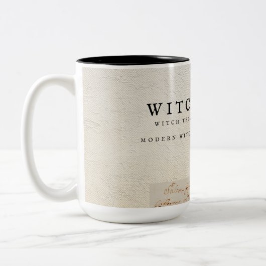 Hexenjagd Podcast-Tasse Zweifarbige Tasse (Links)