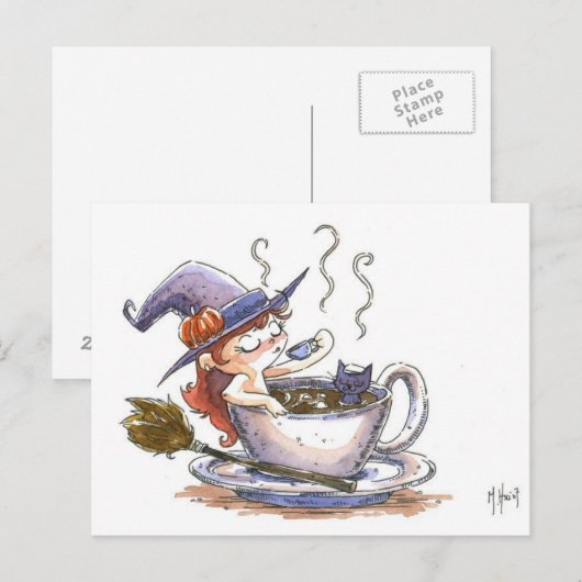 Hexenkaffee Break 2 Postkarte (Vorne/Hinten)