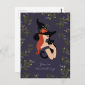 Hexenkarte abrufen postkarte (Vorne/Hinten)