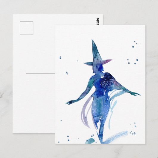 Hexenkarte Postkarte (Vorne/Hinten)